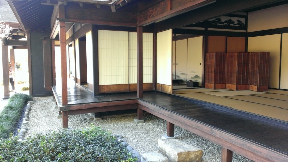 Japanese teahouse interior